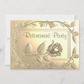 Partie de retraite | Modern Elegance Invitation (Dos)