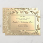 Partie de retraite | Modern Elegance Invitation (Devant / Derrière)