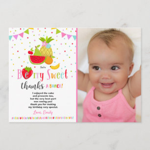 Partie de Two-tti Frutti de carte de remerciements