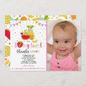 Partie de Two-tti Frutti de carte de remerciements (Devant / Derrière)