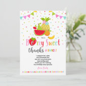 Partie de Two-tti Frutti de carte de remerciements (Debout devant)