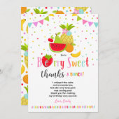 Partie de Two-tti Frutti de carte de remerciements (Devant / Derrière)