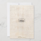 Partie d'engagement des Invitations de la croisièr (Dos)