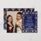 Partie des années 1920 d'art déco de carte de (Devant / Derrière)