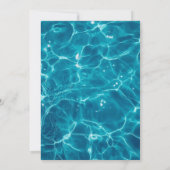 Partie du pool | Invitation de fête d'anniversaire (Dos)