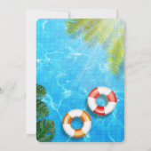 Partie du pool | Nage Invitation d'anniversaire (Dos)