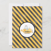 Partie en construction 1er anniversaire Invitation (Dos)