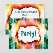 Partie ! Invitation (Devant / Derrière)