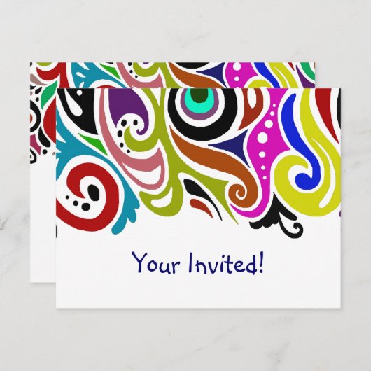 Partie ~ Invitations / RSVP (Devant / Derrière)