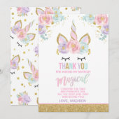 Partie magique de licorne de carte de (Devant / Derrière)