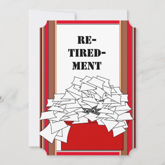 Partie ou faire-part de retraite (Devant)