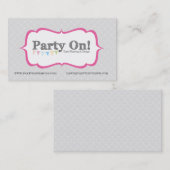 partie sur le carte de visite de conceptions - (Devant / Derrière)