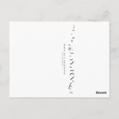 Parties d'une carte postale de caractère (Dos)