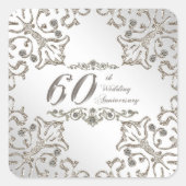 Parties scintillant 60e Sticker pour l'anniversair (Devant)