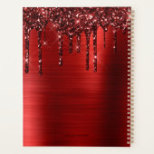 Parties scintillant à goutte rouge fillette en mét (Dos)