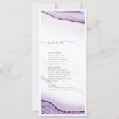 Parties scintillant Abstraite Strata Mariage Menu  (Dos)