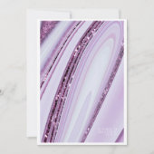 Parties scintillant Abstraite Strata Menu Mariage (Devant)