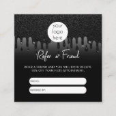 Parties scintillant Affaires Référer Une Carte De (Devant)