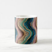 Parties scintillant Agate Rose Turquoise café Mug (Centre)
