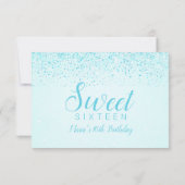 Parties scintillant Aqua, Glam Merci pour les cart (Dos)