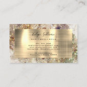 Parties scintillant aquarelle et Carte de visite d (Dos)
