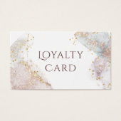 Parties scintillant aquarelle formes carte de fidé (Devant)