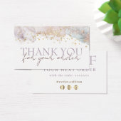 Parties scintillant aquarelle formes merci carte d (Bureau)