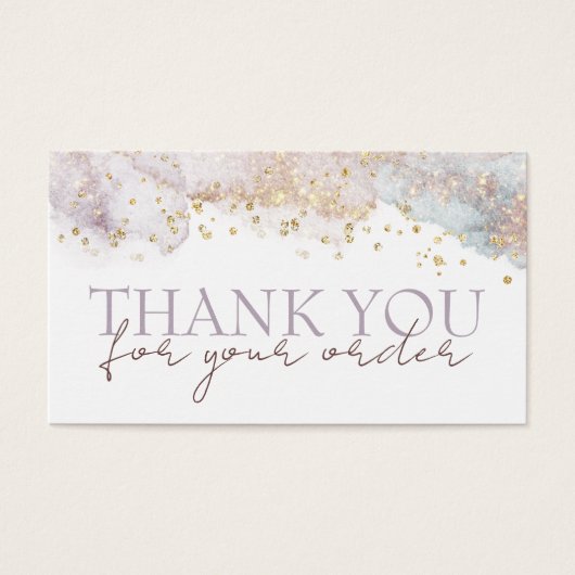 Parties scintillant aquarelle formes merci carte d (Devant)