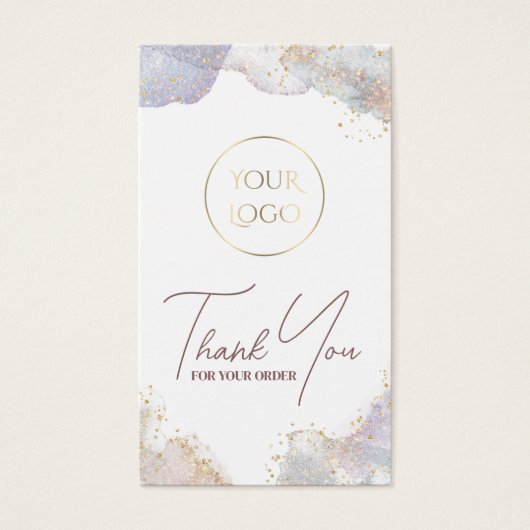 Parties scintillant aquarelle formes package insér (Devant)