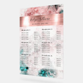 Parties scintillant Aquarelle Rose Gold Foil Tarif (Angle)