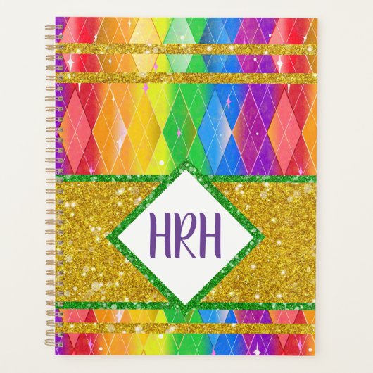 Parties scintillant arc-en-ciel Monogram Pride Jac (Devant)