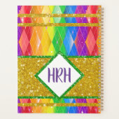Parties scintillant arc-en-ciel Monogram Pride Jac (Dos)