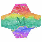 Parties scintillant arc-en-ciel Monogramme d'âge o (Plat)