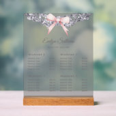 Parties scintillant Argent Cadre Rose Bow Prix (Neutre)