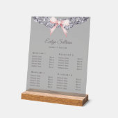 Parties scintillant Argent Cadre Rose Bow Prix (Angle)