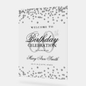 Parties scintillant Argent Confetti 60e anniversai (Angle)