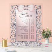 Parties scintillant Argent - Menu Services Bow ros (Mariage)