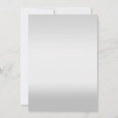 Parties scintillant Argent Regardez les invitation (Dos)