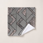Parties scintillant Art Déco Geo Glam #1 (Parties  (Gant de toilette)