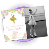 Parties scintillant Ballerina Invitations d'annive