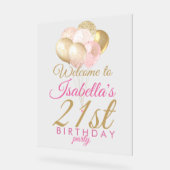 Parties scintillant Ballons 21e fête d'anniversair (Angle)