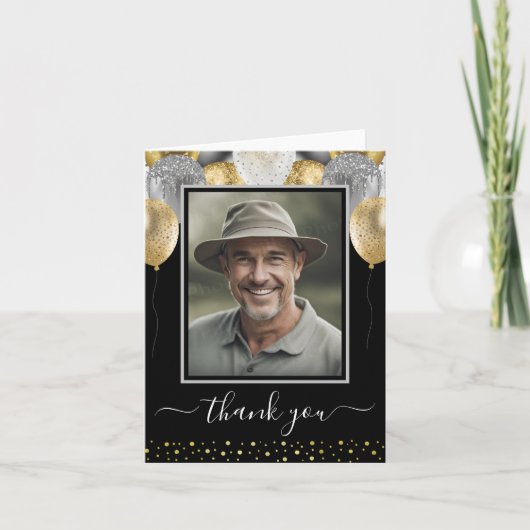 Parties scintillant Ballons Merci photo (Devant)