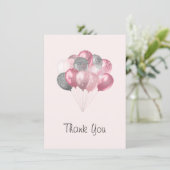 Parties scintillant Balloon Bunch rose et Merci d' (Debout devant)