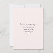 Parties scintillant Balloon Bunch rose et Merci d' (Dos)