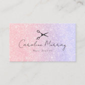 Parties scintillant Beauté rose coiffeur Carte de  (Devant)