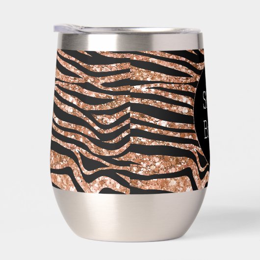 Parties scintillant Black Rose Gold Zebra (Droite)