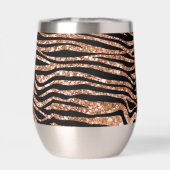 Parties scintillant Black Rose Gold Zebra (Arrière)