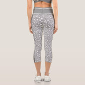 Parties scintillant blanche Capri Leggings (Verso)