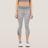 Parties scintillant blanche Capri Leggings (Recto)