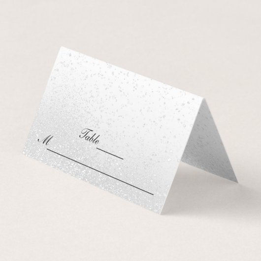 Parties scintillant blanche | Cartes de remplissag (Front)